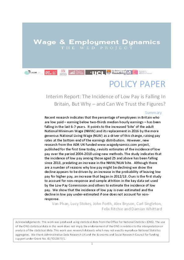 The incidence of low pay is falling in Britain, but why – and can we trust the figures? Thumbnail