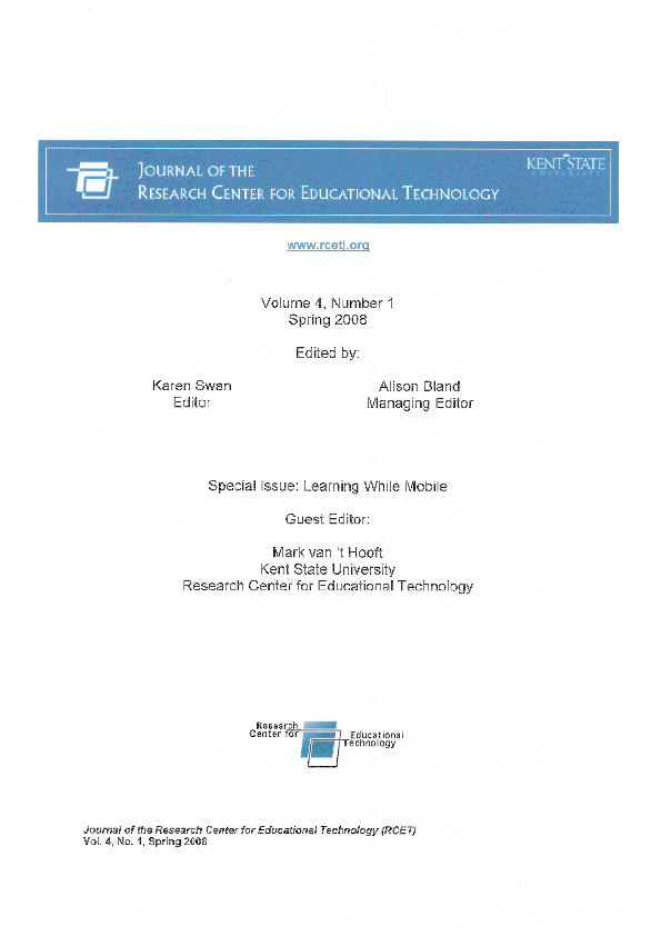 Bridging the gap? Mobile phones at the interface between informal and formal learning Thumbnail