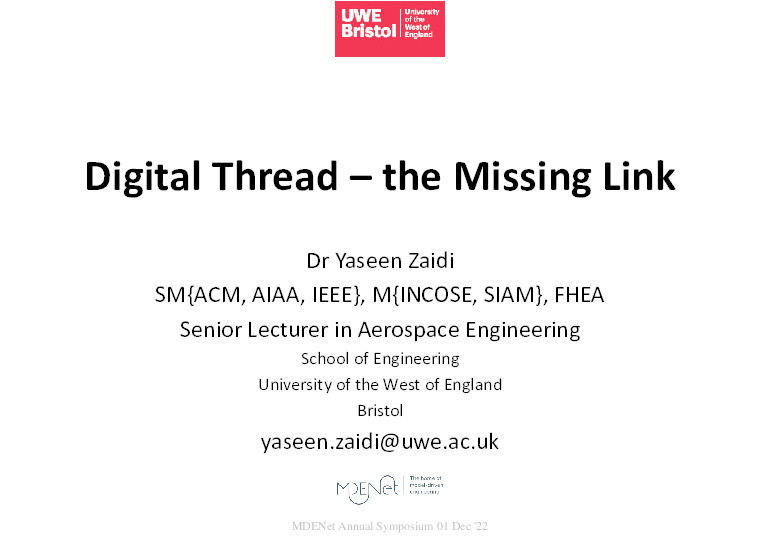 Digital thread: The missing link Thumbnail