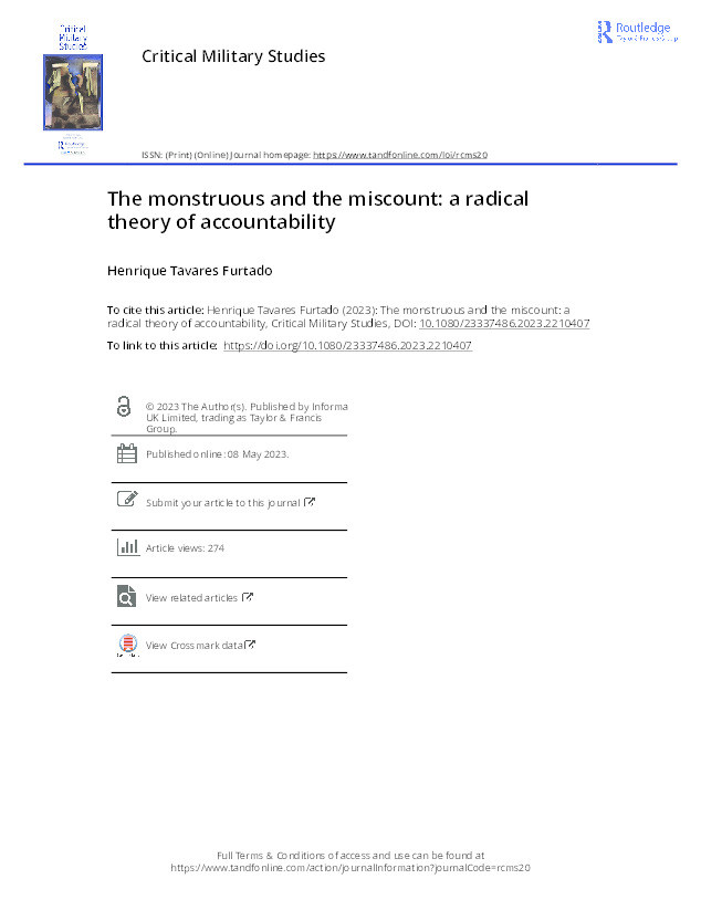 The monstruous and the miscount: A radical theory of accountability Thumbnail