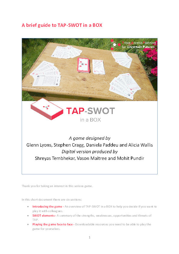 TAP-SWOT in a BOX Thumbnail
