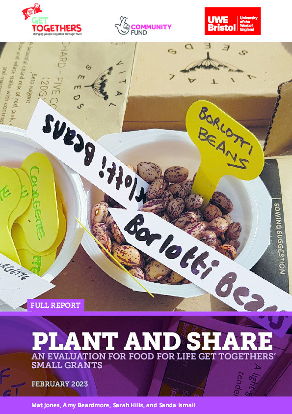 Plant and share: An evaluation of food for life get togethers' small grants Thumbnail