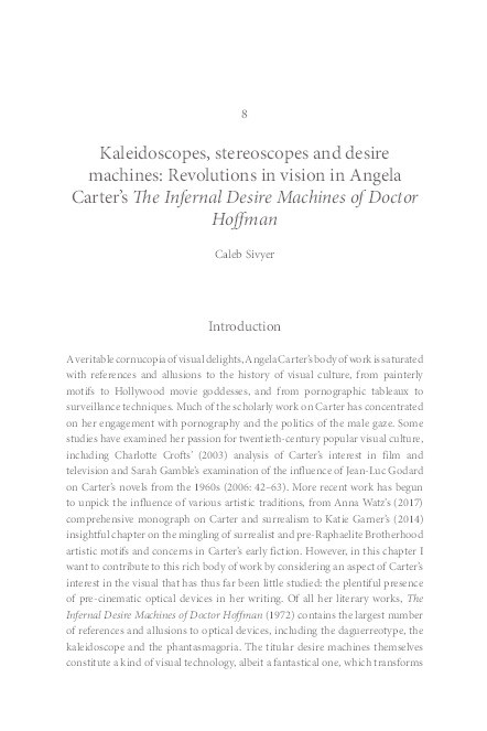 Kaleidoscopes, stereoscopes and desire machines: Revolutions in vision in Angela Carter's The Infernal Desire Machines Of Doctor Hoffman Thumbnail