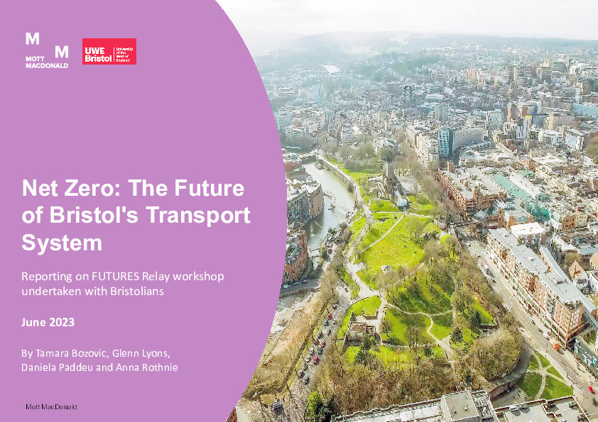 Net Zero: The future of Bristol's transport system - Reporting on FUTURES relay workshop undertaken with Bristolians Thumbnail