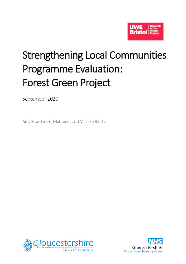 Strengthening Local Communities programme evaluation: Forest Green project Thumbnail