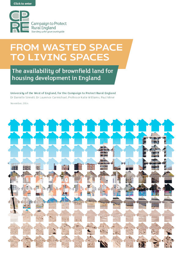 From wasted space to living spaces: The availability of brownfield land for housing development in England Thumbnail