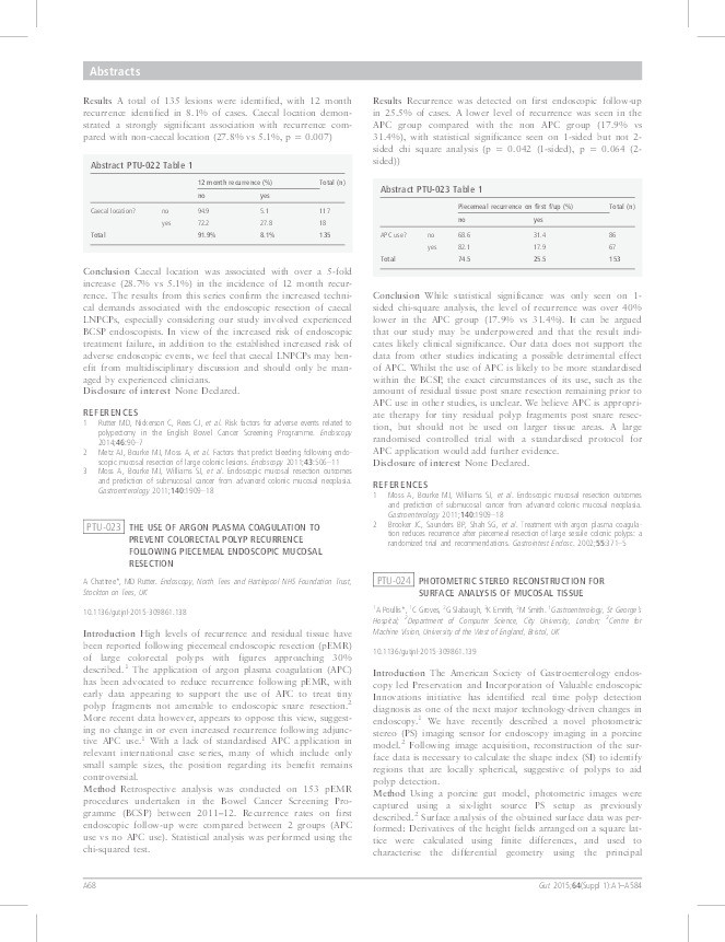 Ptu-024 - photometric stereo reconstruction for surface analysis of mucosal tissue Thumbnail