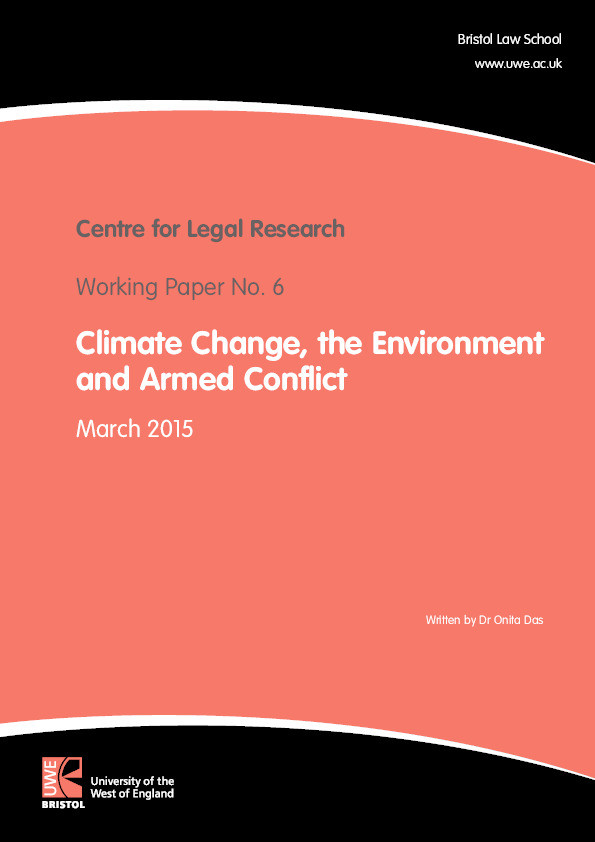 Climate change, the environment and armed conflict Thumbnail