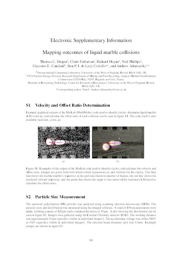 Mapping outcomes of liquid marble collisions Thumbnail