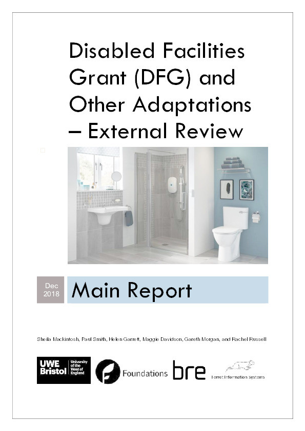 Disabled Facilities Grant (DFG) and other adaptations – external review Thumbnail