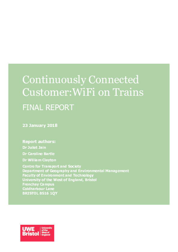 Continuously connected customer: Final project report Thumbnail