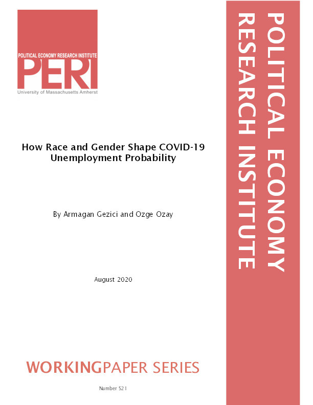 How race and gender shape COVID-19 unemployment probability Thumbnail