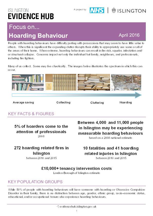 Hoarding behaviour fact sheet Thumbnail