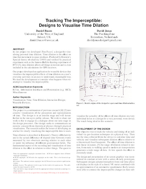 Tracking the imperceptible: Designs to visualise time dilation Thumbnail