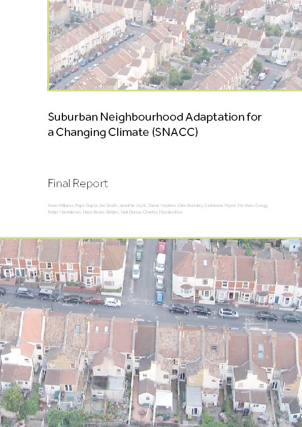 Suburban Neighbourhood Adaptation for a Changing Climate (SNACC) final report Thumbnail