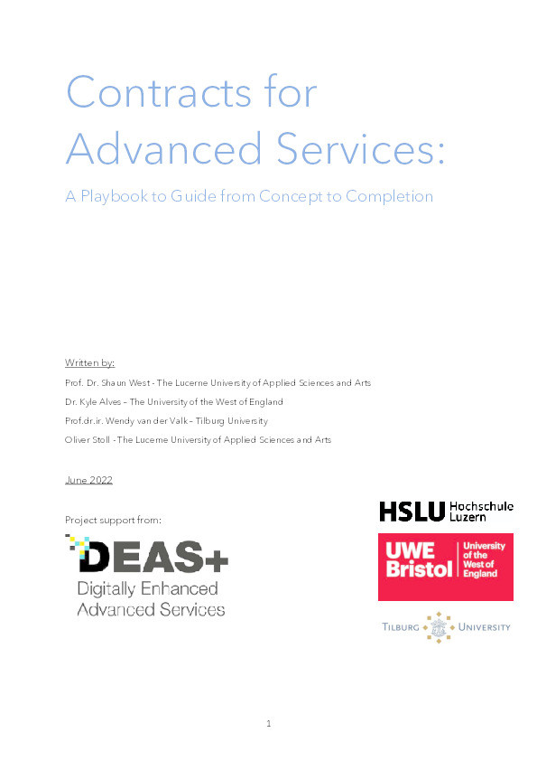 Contracts for advanced services: A playbook to guide from concept to completion Thumbnail