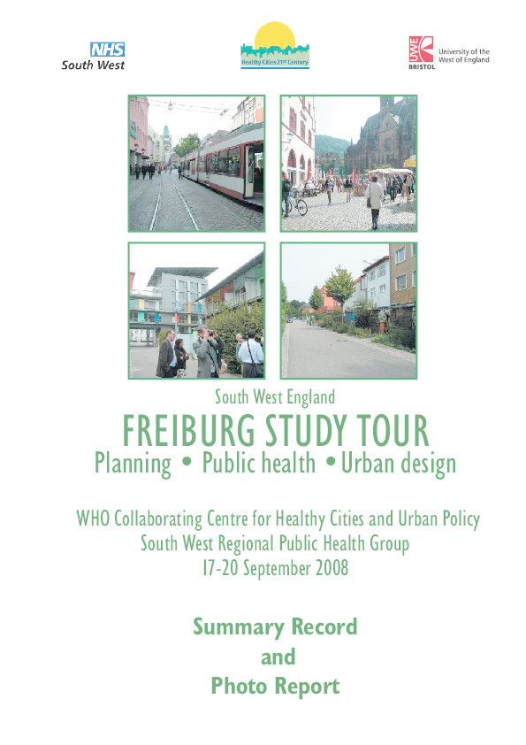 South West England Freiburg study tour: Planning, public health, urban design Thumbnail