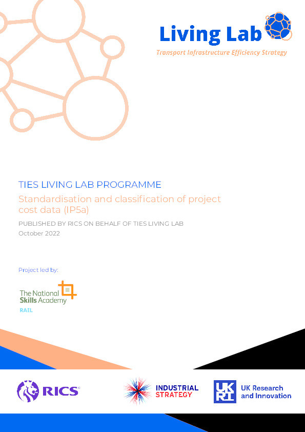 IP5a standardisation and classification of project cost data Thumbnail