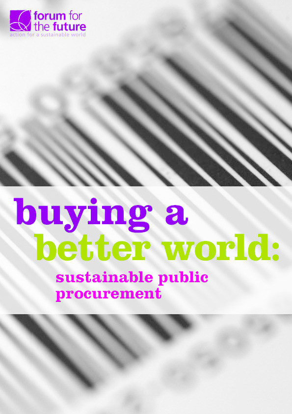 Buying a better world: Sustainable public procurement Thumbnail