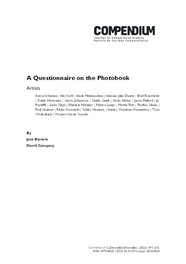 A questionnaire on the photobook Thumbnail