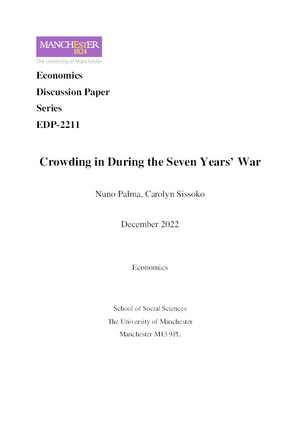 Crowding in during the Seven Years’ War Thumbnail