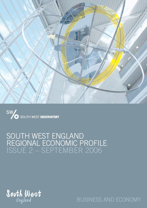 South west regional economic profile Thumbnail