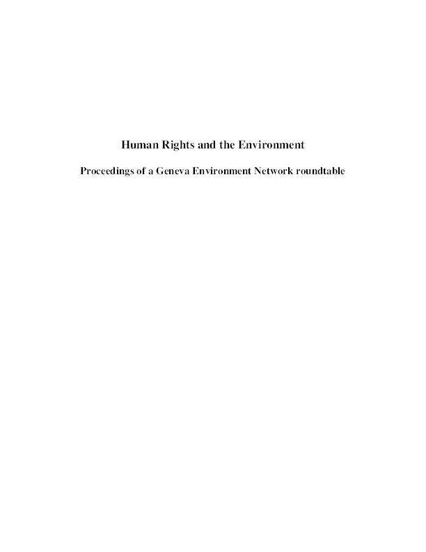 Environmental human rights in South Asia : Towards stronger participatory mechanisms Thumbnail