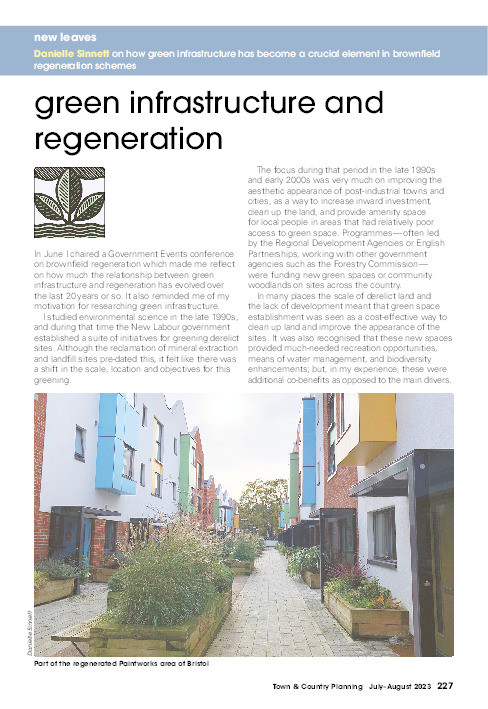 Green infrastructure and regeneration Thumbnail
