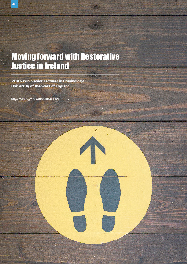 Moving forward with restorative justice in Ireland Thumbnail