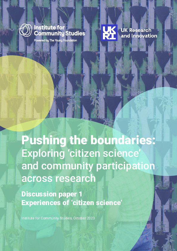 Experiences of ‘citizen science’, Pushing the boundaries: Exploring ‘citizen science’ and community participation across research Thumbnail