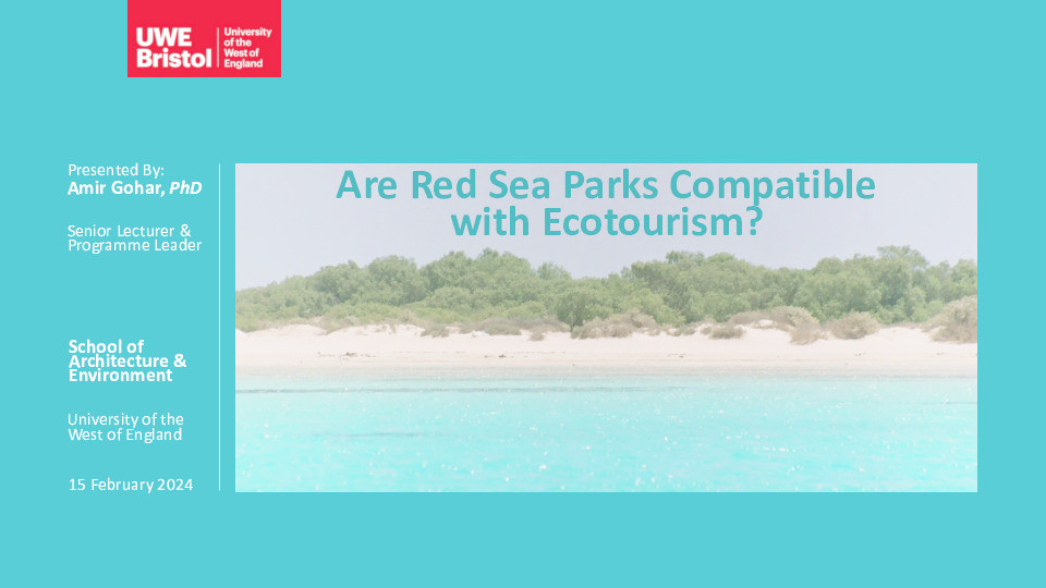 Are red sea parks compatible with ecotourism? Thumbnail