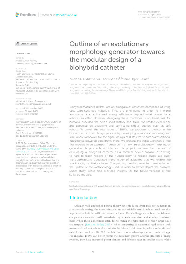 Outline of an evolutionary morphology generator towards the modular design of a biohybrid catheter Thumbnail