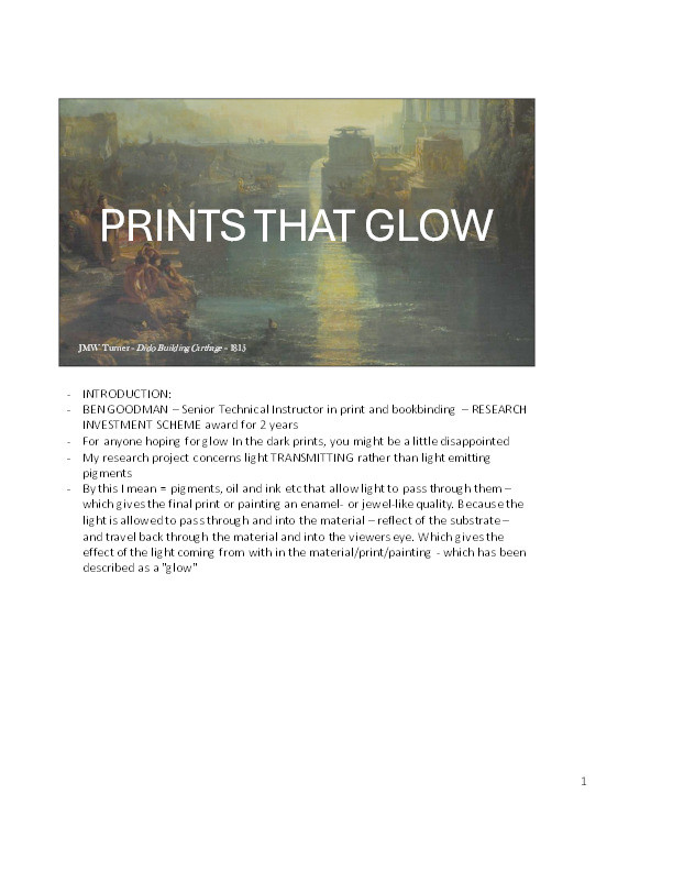 Prints that glow Thumbnail