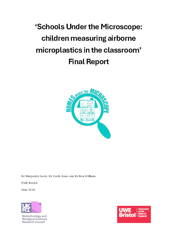 Schools Under the Microscope: Children measuring airborne microplastics in the classroom - Final Report Thumbnail