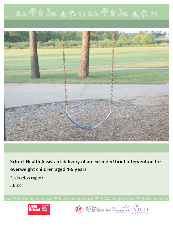 School Health Assistant delivery of an extended brief intervention for overweight children aged 4-5 years: Evaluation report Thumbnail