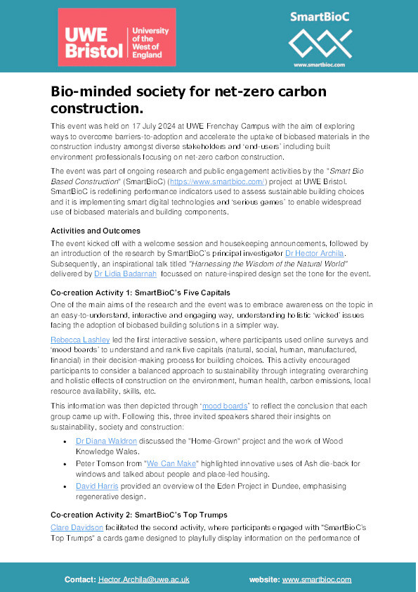 Bio-minded society for net-zero carbon construction Thumbnail