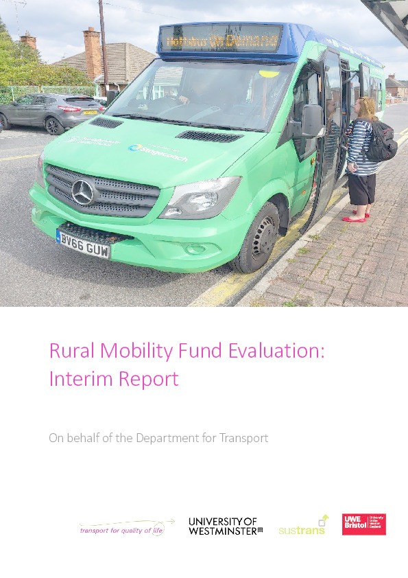 Rural mobility fund evaluation:  Interim report Thumbnail