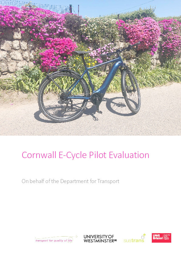 Cornwall e-cycle pilot evaluation Thumbnail