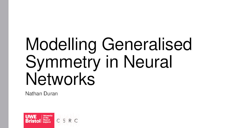 Modelling generalised symmetry in neural networks Thumbnail