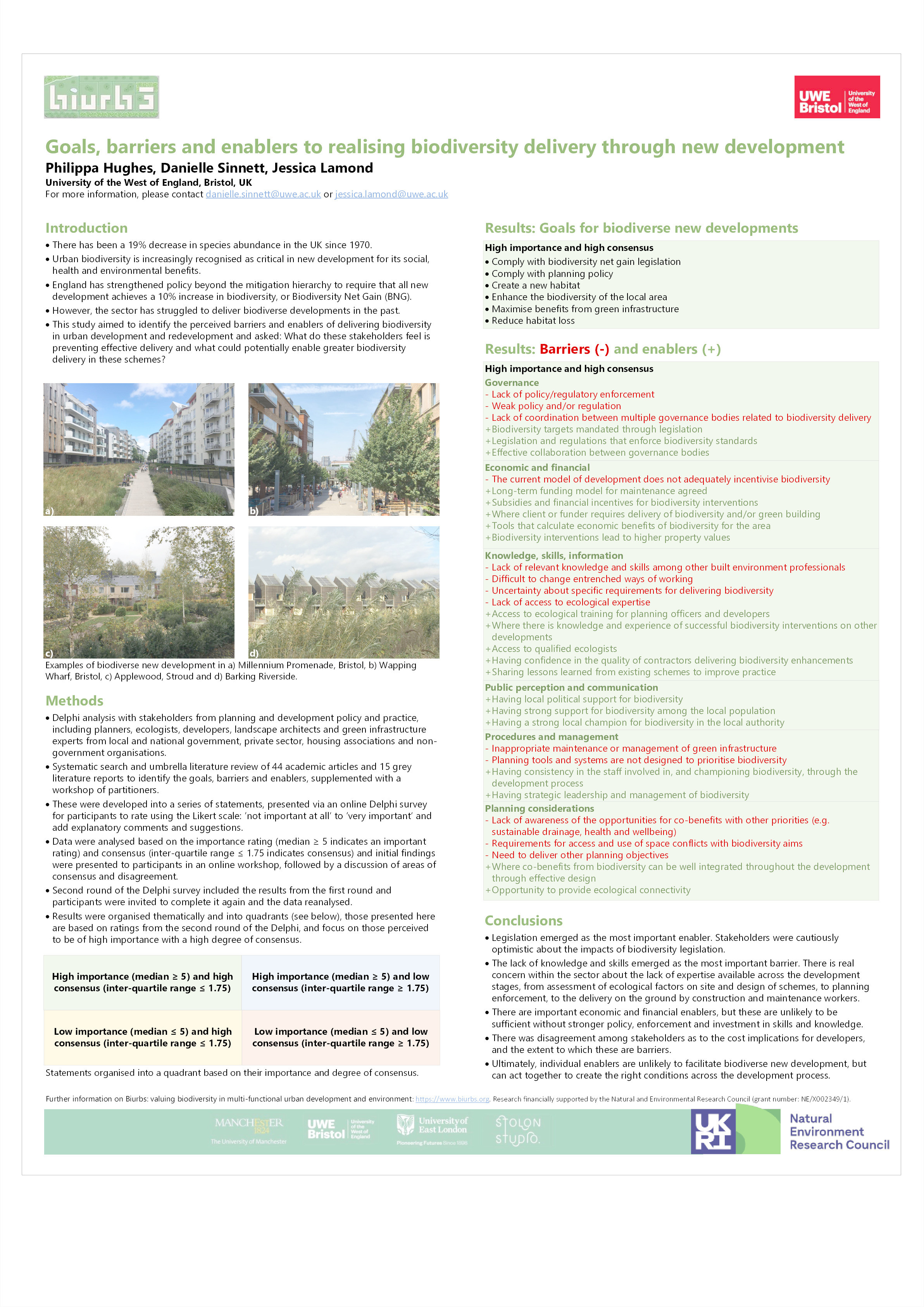 Goals, barriers and  enablers to realising  biodiversity delivery  through new  development Thumbnail