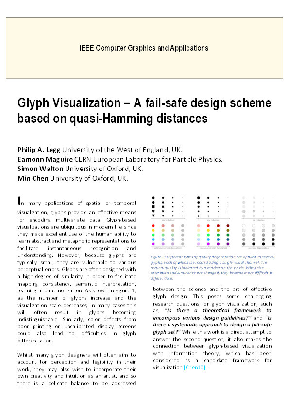 Glyph visualization: A fail-safe design scheme based on quasi-hamming distances Thumbnail