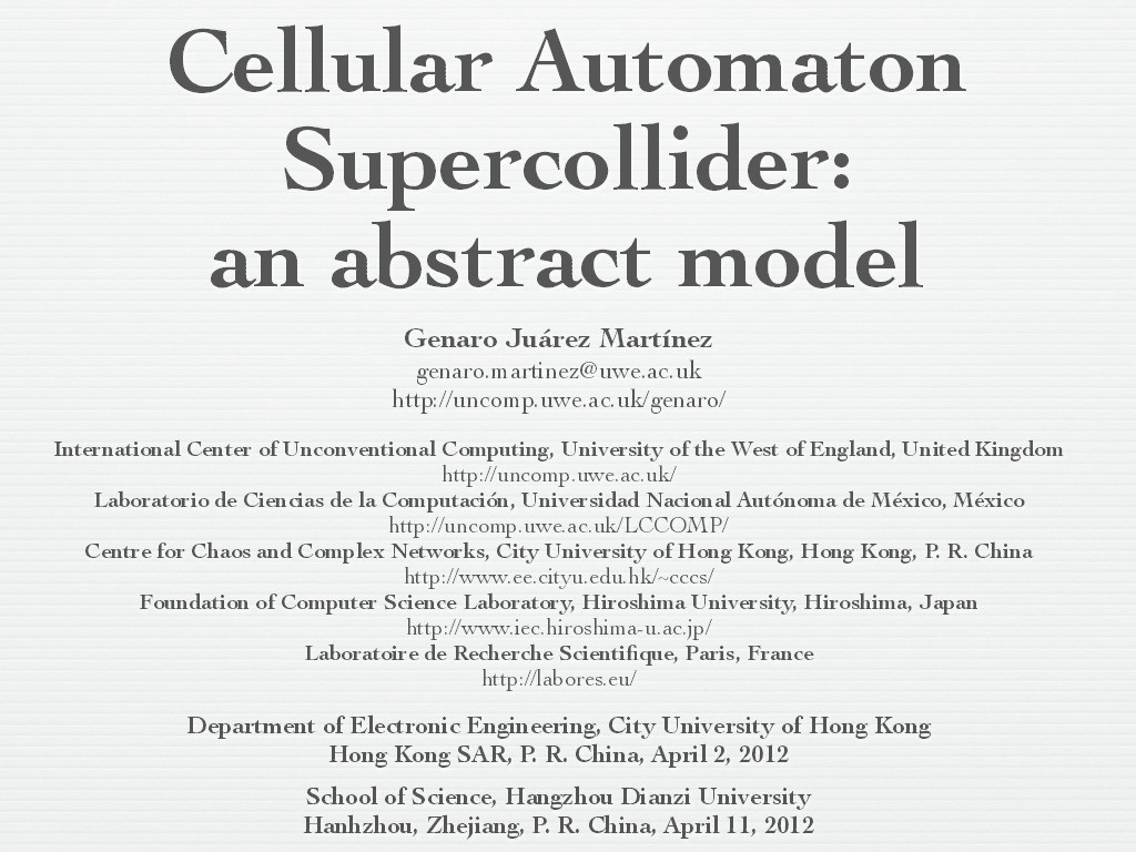 Cellular automaton supercollider: An abstract model Thumbnail