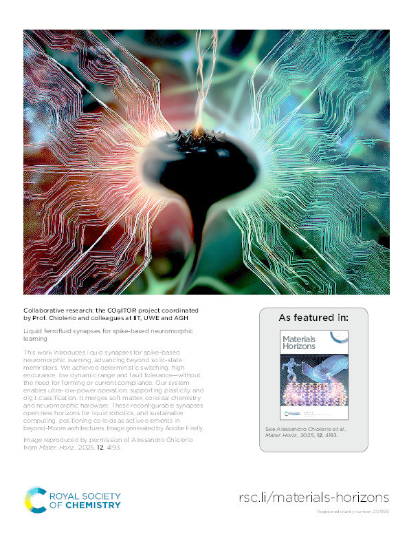 Liquid ferrofluid synapses for spike-based neuromorphic learning Thumbnail
