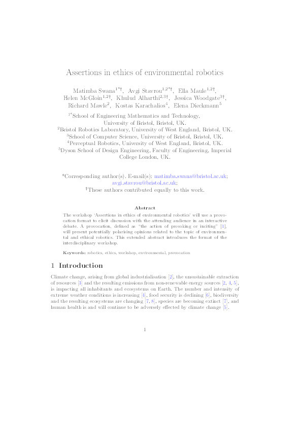 Assertions in ethics of environmental robotics Thumbnail