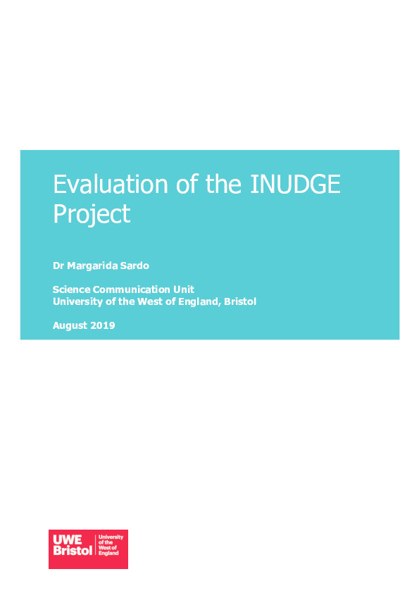 The evaluation of the INUDGE project (“Citizen Engagement in Healthy Urban Development”) Thumbnail