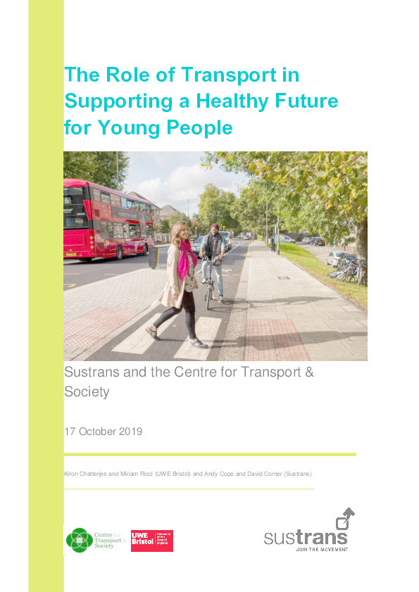 The Role of Transport in Supporting a Healthy Future for Young People Thumbnail