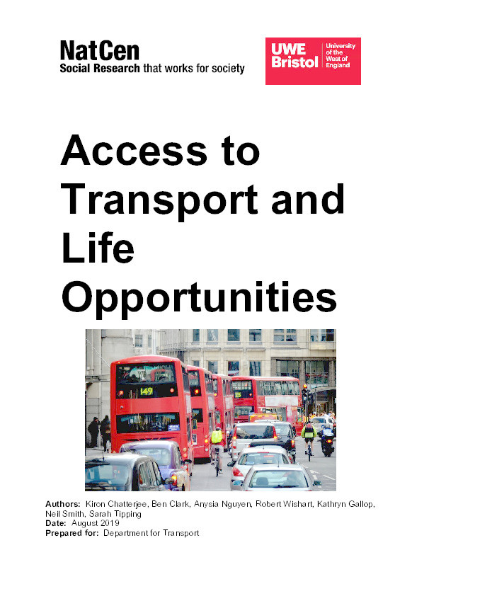 Access to transport and life opportunities Thumbnail