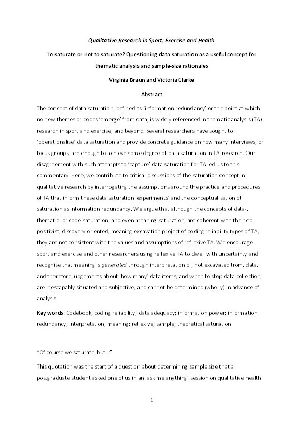 thematic analysis qualitative research paper