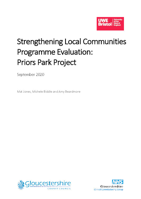 Strengthening Local Communities programme evaluation: Priors Park Project Thumbnail
