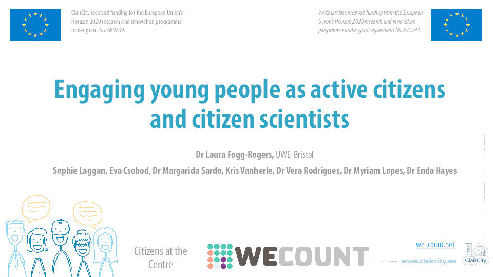 Engaging young people as active citizens and citizen scientists Thumbnail